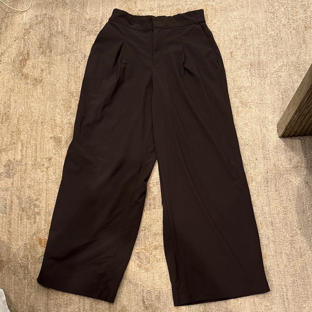 Athleta Brown Wide-Leg Trousers